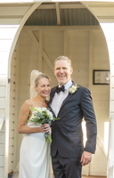 The marriage took place on Saturday 21st October at St Mary's by the Sea in Port Douglas between...