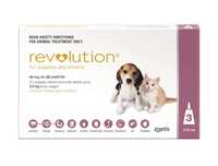 Revolution Flea & Worm Control for Puppies and Kittens - 3 pack