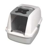 Catit "Clean" Covered & Lockable Litter Pan [Colour: Grey]