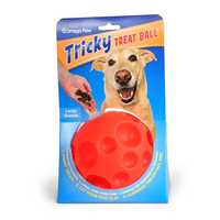 Omega Paw Tricky Treat Ball Treat & Food Dispensing Dog Toy - Large