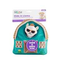 Outward Hound Hide-A-Llama Plush Dog Puzzle with 3 Squeaker Toys