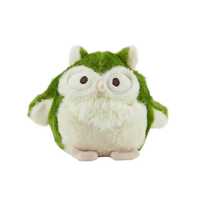 Outward Hound Durable Plush Dog Toy - Howling Hoots Green