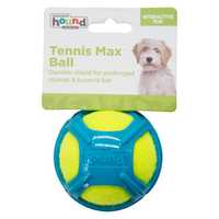 Outward Hound Tennis Max Fetch Dog Ball with Rubber Shell - Blue Medium