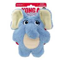 3 x KONG Snuzzles Plush Squeaker Dog Toy - Elephant x 3 Units