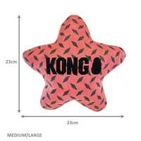 3 x KONG Maxx Star Puncture Resistant Plush Dogs Toy - Med/Large