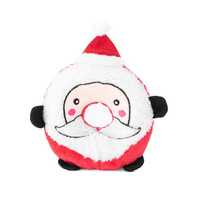 Zippy Paws Christmas Holiday Donutz Buddies Squeaker Dog Toy - Santa
