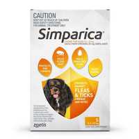 Simparica Flea & Tick Tablets for Small Dogs 5.1-10kg - 3-Pack