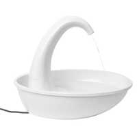 Pioneer Pet "Swan" Large Capacity Charcoal Filtered Plastic Water Fountain 2.3 Litres