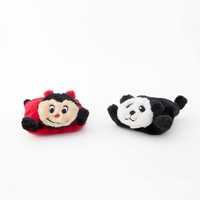 Zippy Paws Squeakie Pads Small Dog Toy - Ladybug & Panda 2-Pack