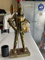 A knight in shining armour stands 57 cm tall. he has been in our family for many years, now time to...