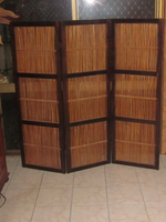 Timber Room Divider with Slat Inserts approx 1600mm High x 1620mm when open.Two Units $40 dollars...