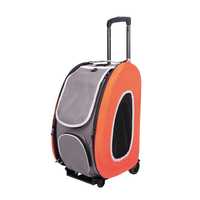 Ibiyaya EVA Pet Carrier/Wheeled Carrier Backpack - Tangerine