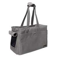 Ibiyaya Canvas Pet Carrier Tote for Cats & Dogs - Grey