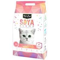 Kit Cat Soya Clumping Cat Litter made from Soybean Waste - Confetti 7 Litres
