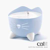Catit Pixi Fountain with Refill Alert for Cats & Dogs - 2.5 Litres - Blue