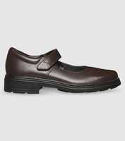 The Clarks Indulge Black (E) is a durable black leather school shoe from Clarks featuring a Mary Jane...