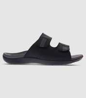 Enjoy all day comfort wearing the  Connor slides for men. The Scholl Orthaheel footbed provides all day...