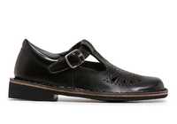 The Harrison Indiana II Senior Black is a traditional T-Bar style and durable black leather school shoe...