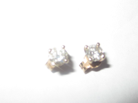 Diamond Earrings 50 Points Round TWD Set in 9ct Yellow Gold,Bought new in 1995 have orginal receipt.