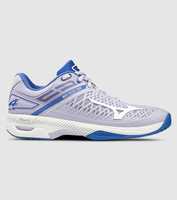 The Mizuno Wave Exceed Tour 4 AC tennis shoe is equipped with flexible fitting to keep you comfortable...