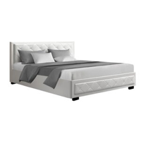 FeaturesUpholstered with premium PVC leatherScandinavian tufted headboardPadded with high density...