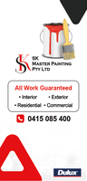 SK Master Painting pty ltdInterior/ exteriorAll work guaranteedNo job too big or too smallSenior...