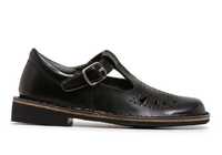 The Harrison Indiana II Youth Black is a traditional T-Bar style and durable black leather school shoe...