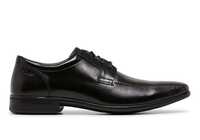 The Clarks Mens Camden (F) Black is a formal and durable black leather school shoe from Clarks
