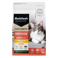 Black Hawk Healthy Benefits Indoor Dry Cat Food Chicken 2kg