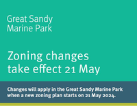Great Sandy Marine ParkZoning changes take effect 21 MayChanges will apply in the Great Sandy Marine...