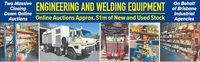 ENGINEERING AND WELDING EQUIPMENTOnline Auction Approx. $1m of New and Used StockTwo Massive Closing...