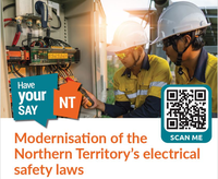 Northern Territory electrical safety laws are changing from 1 July 2024 and we are seeking feedback...
