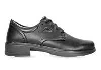 The Ascent Adiva Snr (C) Black is a traditional &amp; highly durable black leather school or work shoe from...