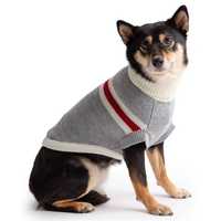 GF Pet Trekking Knitted Dog Sweater in Grey Mix - M