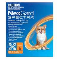 NexGard Spectra is an advanced oral monthly treatment that protects dogs against a range of external...