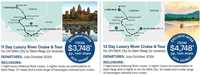 SAVE 50% ON 2024 CRUISES &amp; TOURS*11 Day Luxury River Cruise &amp; TourHo Chi Minh City to Siem Reap...