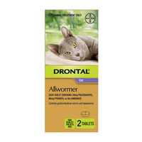 Trust Drontal Wormers for cats as your solution for protection from intestinal worms.Ensure your pet's...