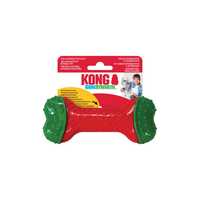 KONG Christmas Holiday CoreStrength Dog Toy - Bone - Small/Medium - Bulk Pack of 4