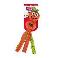 KONG Halloween Wubba Ballistic Squeak & Tug Dog Toy - Pumpkin