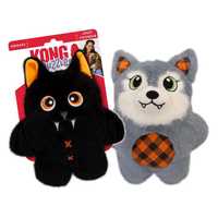 KONG Halloween Snuzzles Plush Dog Toy - Assorted Orange/Black