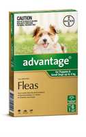 Advantage Spot-On Flea Control Treatment for Dogs under 4kg - 6-Pack