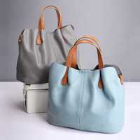 Style: Women's shoulder bagFeatures of leather: cattle hideBag Fashion: Tote BagLining texture:...