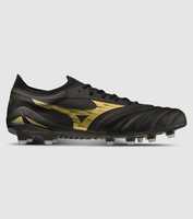 Security stability and speed crafted into a sleek an ultra lightweight silhouette the Mizuno Morelia 4...