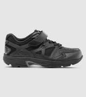 The Ascent Kids Sustain Jnr (Wide) Black is a predominantly black kids' cross training shoe, perfect...