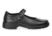 The Ascent Kids Adela Buckle (narrow) Black is a durable black leather school shoe from Ascent...