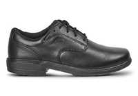 The Ascent Kids Scholar (D) Black is a traditional &amp; highly durable black leather school shoe from...