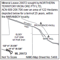 NOTICE OF PROPOSED GRANT OFMINERAL LEASEMINERAL TITLES ACT 2010 SECTION 71The Honourable Gerard Maley...