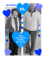 When someone else's happiness is your happiness, that's love.Happy Blue Sapphire Anniversary Mum and...