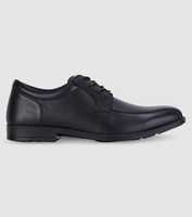 Clarks senior boys lace up school featuring premium cushioning silicone gel heel insert, made using...