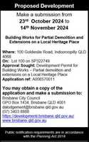 Development Permit for Building Works – Partial demolition and extensions on a Local Heritage Place